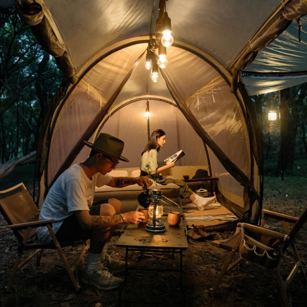 Ліхтар вуличного освітлення з акумулятором Naturehike NH21ZM002, коричневий - фото №2