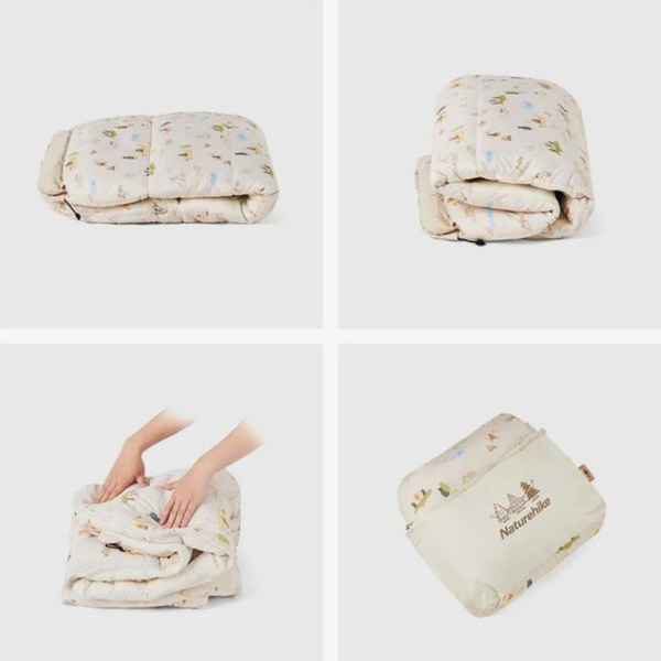 Спальник дитячий з капюшоном Naturehike B180 CNH22SD001, бежевий - фото №5