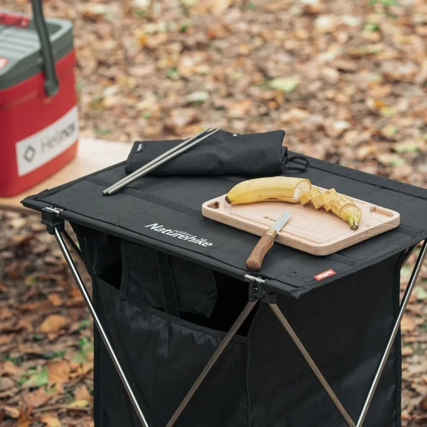 Стіл розкладний з коробкою для зберігання Naturehike NH19JJ084, 1680D Oxford / алюміній, пісочний - фото №6
