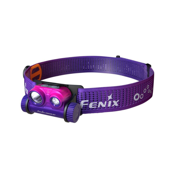 Ліхтар налобний для бігу Fenix HM65R-DT, бузковий - фото №2