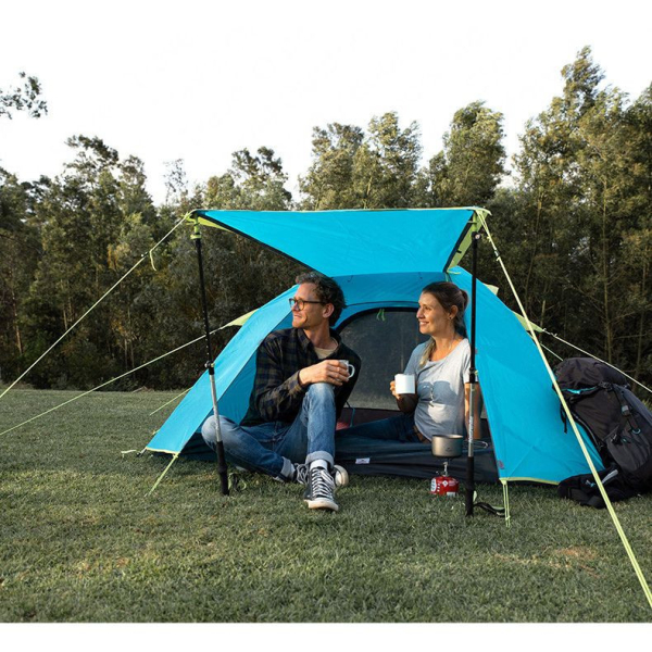 Намет двомісний Naturehike P-Series NH18Z022-P, 210T/65D, блакитний - фото №4
