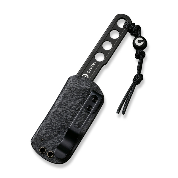 Ніж фіксований тактичний Civivi Circulus, (5 см) 10Cr15CoMoV чорний з бусиною з титану 6AL4V - фото №5