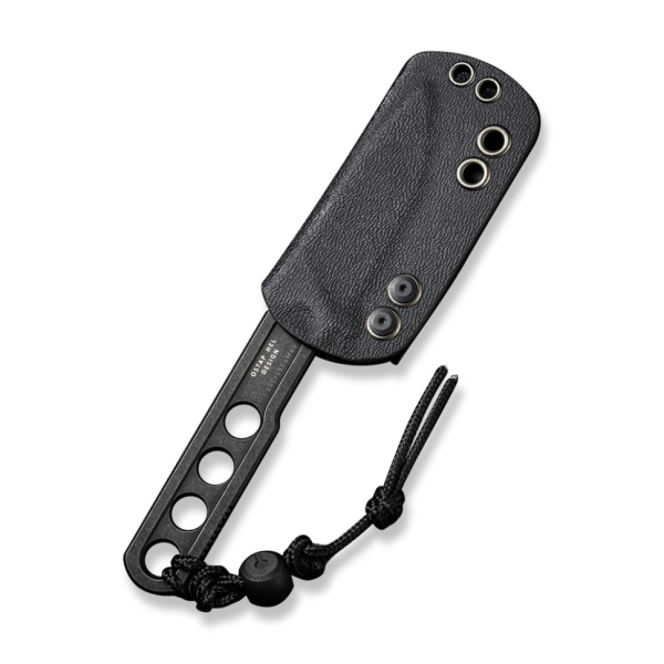 Ніж фіксований тактичний Civivi Circulus, (5 см) 10Cr15CoMoV чорний з бусиною з титану 6AL4V - фото №6