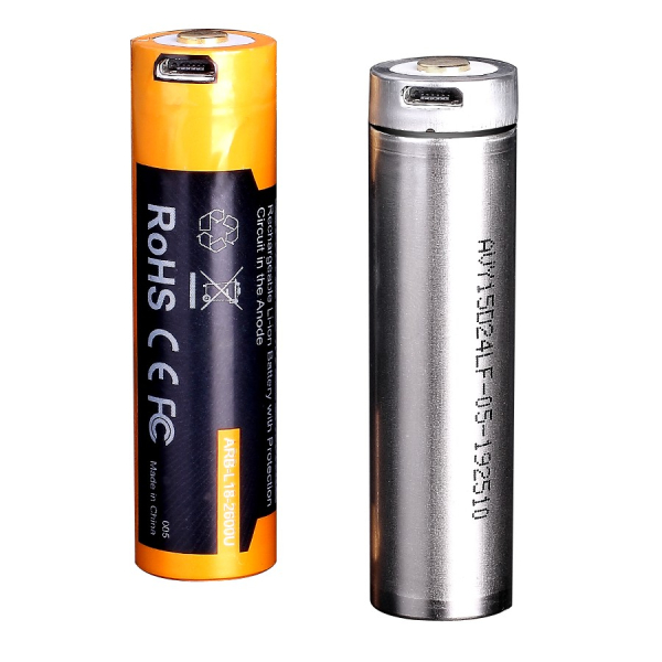 Акумулятор 18650 Fenix (3500 mAh) micro usb зарядка - фото №4