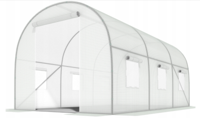Садова теплиця парник LEOBRO Garden 6м2 White (LB-6M19W) - фото