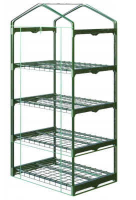 Стелаж-теплиця Plonos Зелена 50 х 70 х 160 см (4923) - фото