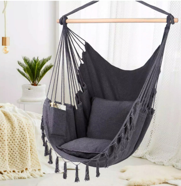Гамак Xzhome Curved Style Чорний 100см - фото №3