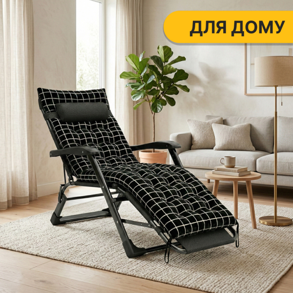 Розкладне крісло ліжко з оксамитовим матрацом LEOBRO (LB-FCB-G4-PAT) - фото №2