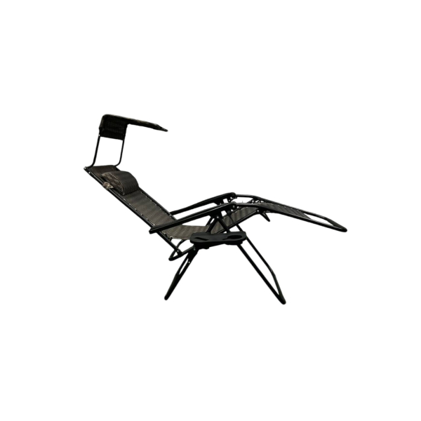 Розкладне крісло шезлонг з козирком LEOBRO Zero Gravity Plaid (LB-ZGC-H1-PLD - фото №2