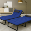 Розкладне ліжко (розкладачка) з матрацом і подушкою LEOBRO Blue (LB-FB-A1-BLU) - фото №2