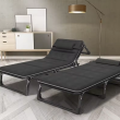 Розкладне ліжко (розкладачка) з подушкою LEOBRO Темно-сіре (FB-S04-PC) - фото №2