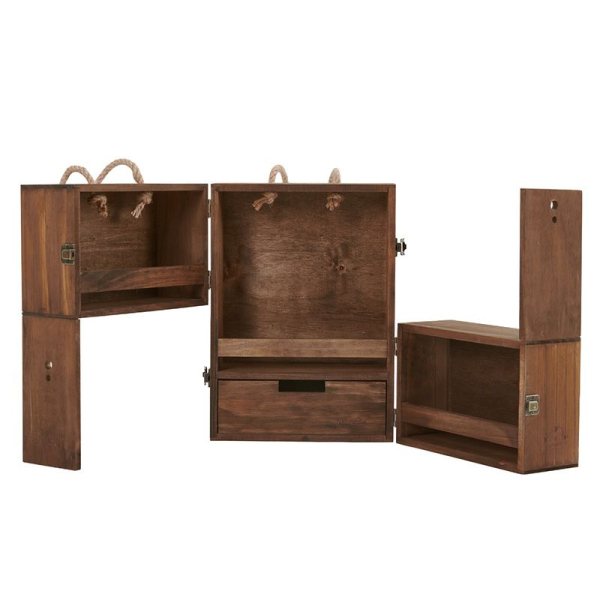 Етажерка з полицями Naturehike CNH22JU018, натуральне дерево - фото №2