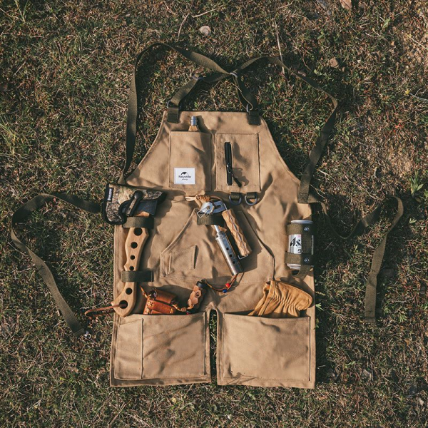 Фартух захисний мультифункціональний Naturehike NH20PJ127, коричневий - фото №2