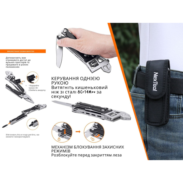 Мультитул NexTool Wrench W4 - фото №10