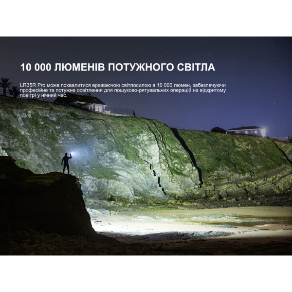 Ліхтар пошуковий ручний Fenix LR35R PRO - фото №8