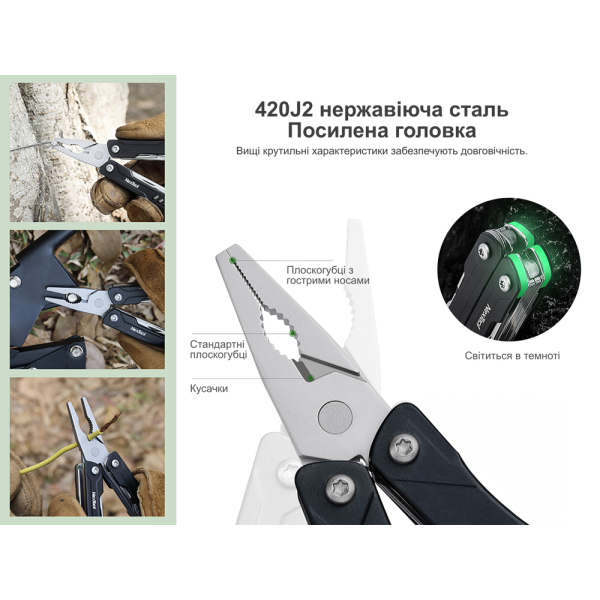 Мультитул NexTool Mini Sailor Pliers S11 блакитний - фото №8
