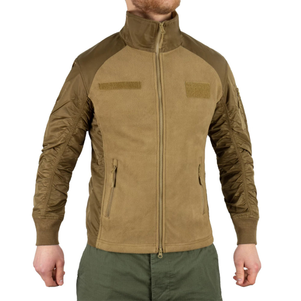 Куртка флісова Mil-Tec USAF Jacket Dark Coyote DARK COYOTE, Coyote - фото