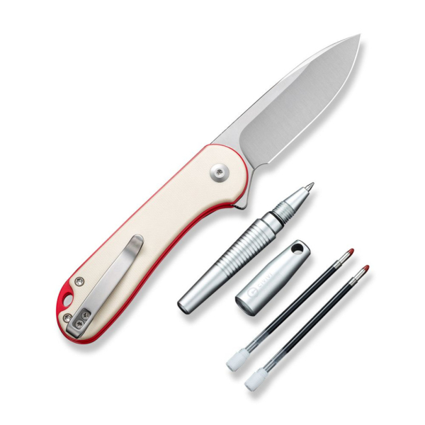Комплект (ніж складаний, ручка) Civivi StellarQuill Pen & Button Lock Elementum II Knife Combo Gift Pack C23049 - фото №2