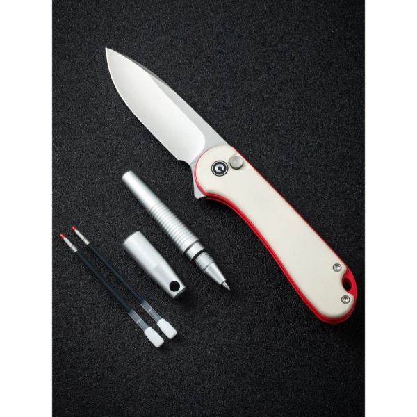 Комплект (ніж складаний, ручка) Civivi StellarQuill Pen & Button Lock Elementum II Knife Combo Gift Pack C23049 - фото №7