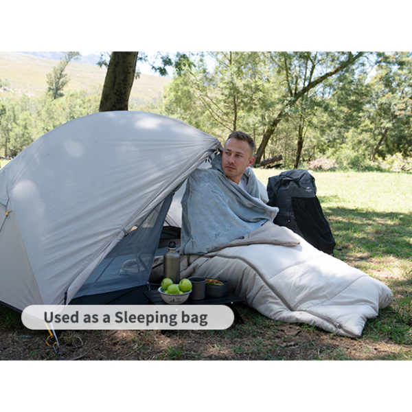 Спальний мішок - подушка Naturehike CNK2300SD022, світло-сірий - фото №11