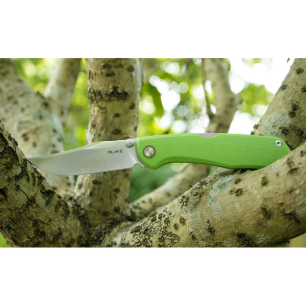 Ніж складаний туристичний Ruike P882-G, (8.5 см) 12C27 / G10 зелений - фото №36