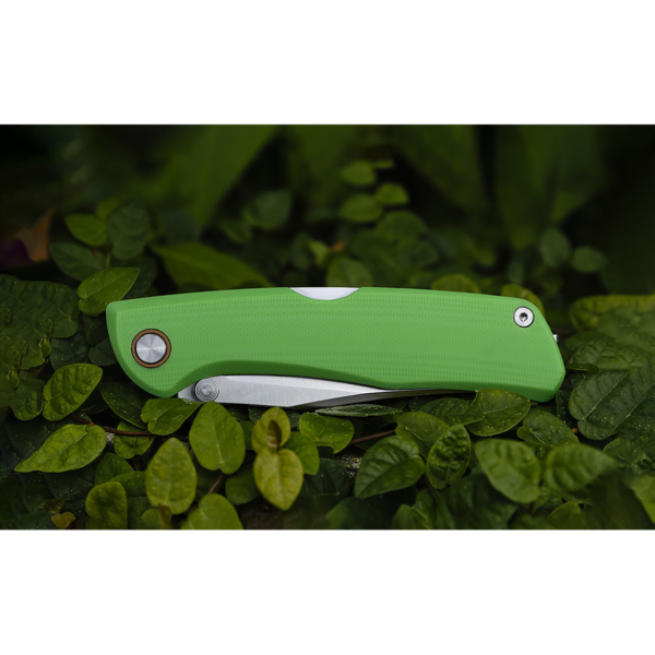 Ніж складаний туристичний Ruike P882-G, (8.5 см) 12C27 / G10 зелений - фото №16