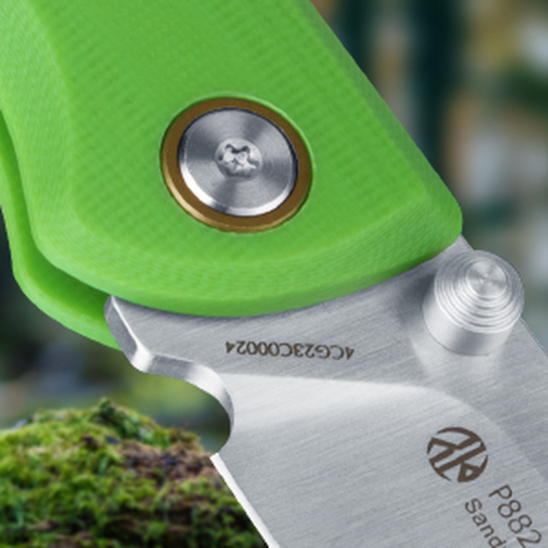 Ніж складаний туристичний Ruike P882-G, (8.5 см) 12C27 / G10 зелений - фото №13