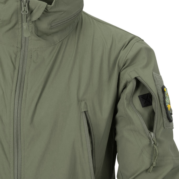Куртка Helikon Trooper StormStretch Softshell - Coyote, Alpha Green - фото №7