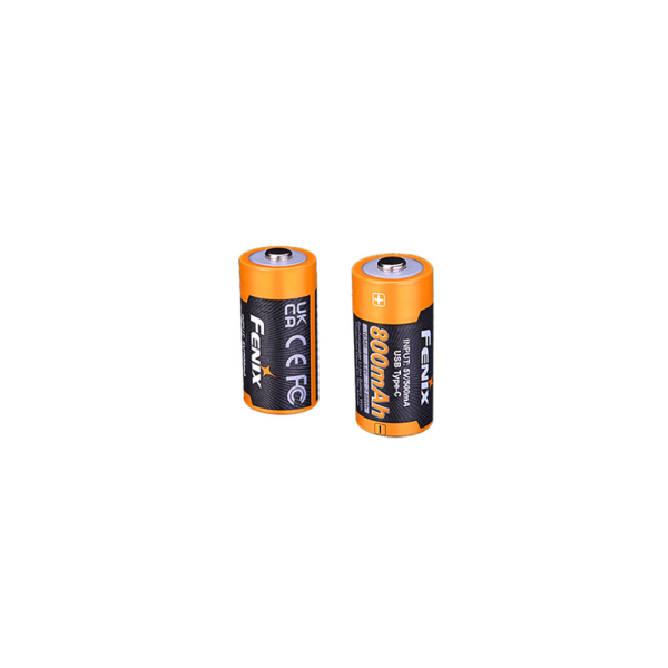 Акумулятор 16340 Fenix 800 UP mAh Li-ion Type-C - фото №2
