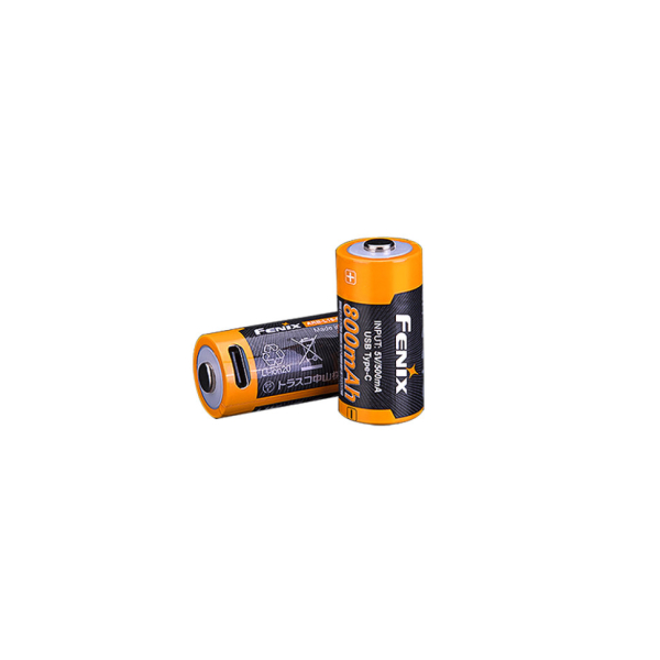 Акумулятор 16340 Fenix 800 UP mAh Li-ion Type-C - фото №3