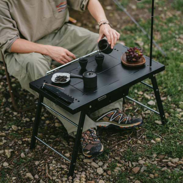 Стіл для барбекю сталевий Naturehike CNK2350CF018, чорний - фото №8