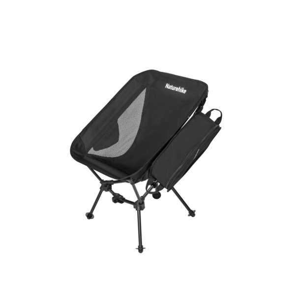 Крісло складане Naturehike Clamshell 001 Triangle Folding Moon Chair, чорний - фото №10