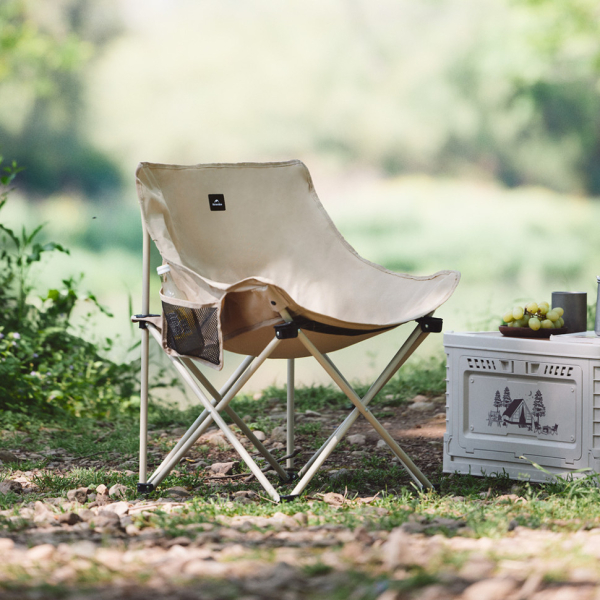 Стілець складаний Naturehike Stellaluna T01 CNH23JU13002, S, бежевий - фото №3