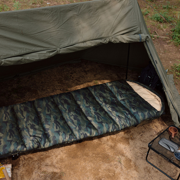Спальний мішок з капюшоном Naturehike M320 CNK2350WS023, зелений камуфляж, лівий - фото №6