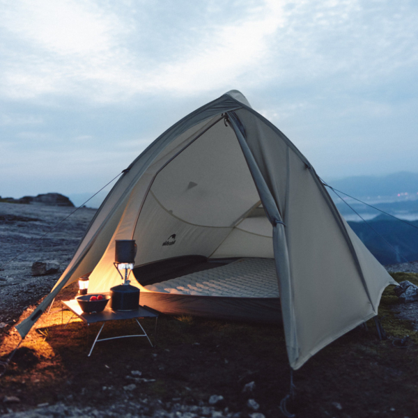 Намет надлегкий двомісний Naturehike Cloud Up Pro CNK2350WS020, 20D, пісочний - фото №8