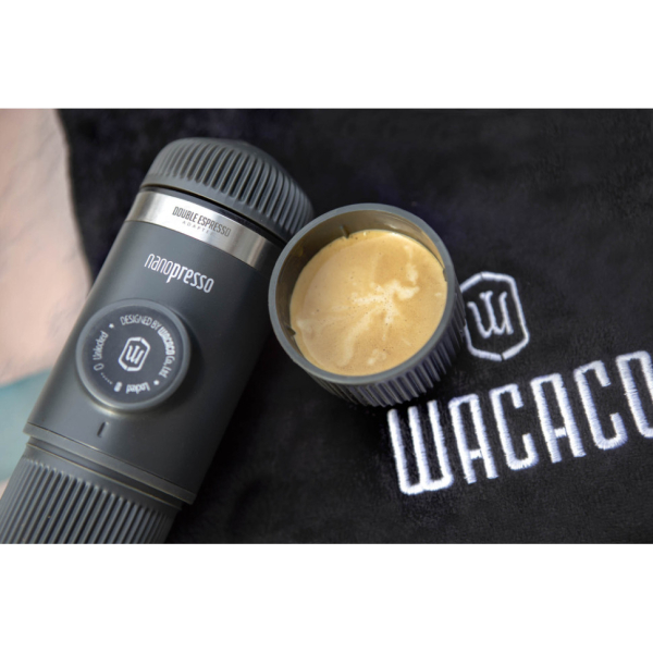 Портативна еспресо-кавоварка Wacaco Nanopresso Grey - фото №4