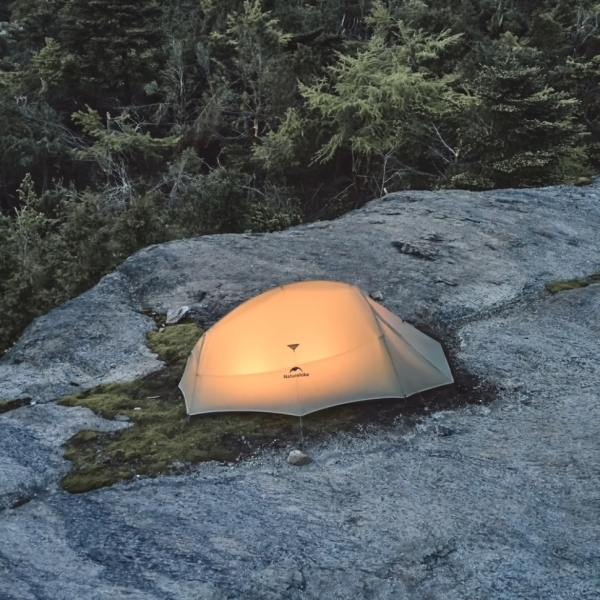 Намет надлегкий двомісний  з футпринтом Naturehike Cloud Up Pro CNK2350WS020,  20D, світлий сірий - фото №3