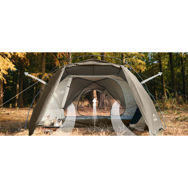 Намет двомісний Naturehike CNK2300ZP040, коричневий - фото №3