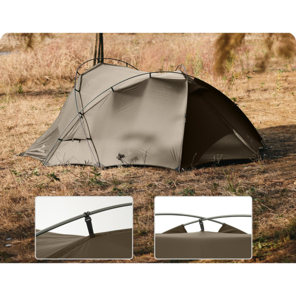 Намет двомісний Naturehike CNK2300ZP040, коричневий - фото №6