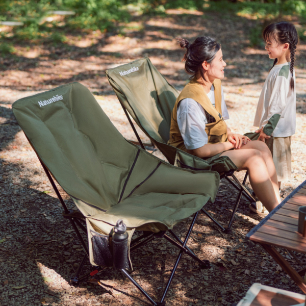 Стілець складаний Naturehike CNK2450JJ020, оливковий зелений - фото №2