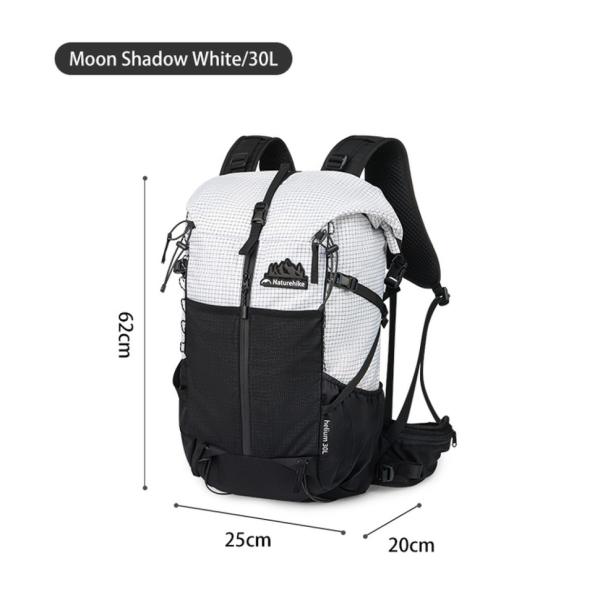 Рюкзак туристичний Naturehike Helium CNK2300016, 30+5 л, чорний - фото №6