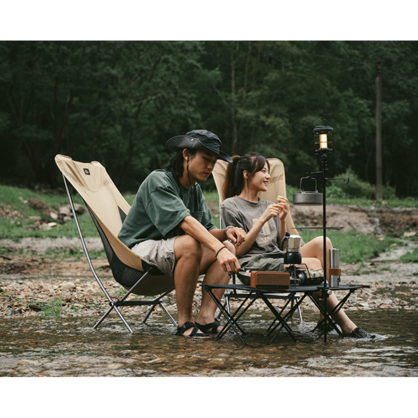 Крісло складане Naturehike Stellaluna L04 CNK2450JJ015, розмір L, алюміній, коричневий - фото №4