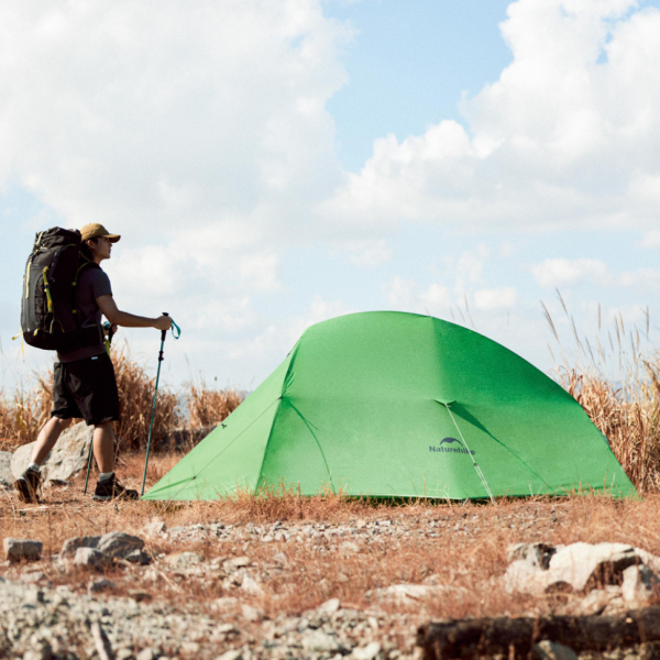Намет надлегкий одномісний Naturehike Cloud Up Base 1 CNK2450WS032, зелений - фото №7