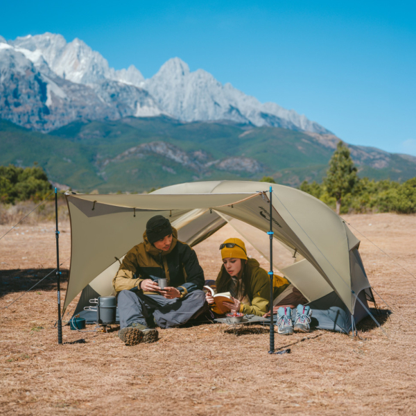 Намет двомісний ультралегкий Naturehike Mongar UL CNK2550WS016, коричневий - фото №2