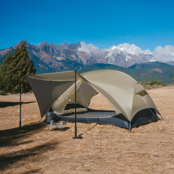 Намет двомісний ультралегкий Naturehike Mongar UL CNK2550WS016, коричневий - фото №3