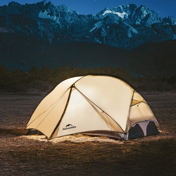 Намет двомісний ультралегкий Naturehike Mongar UL CNK2550WS016, коричневий - фото №5