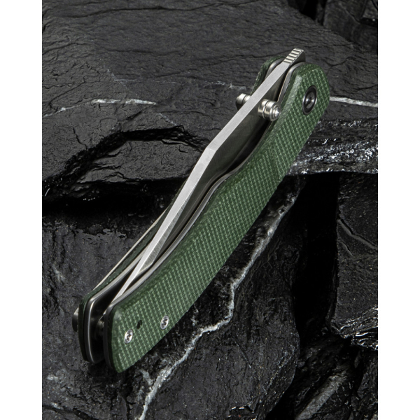 Ніж складаний кишеньковий Civivi Clingman, (7.6 см) Nitro-V / Micarta темно-зелений - фото №15