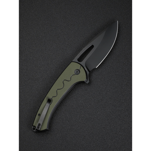 Ніж складаний туристичний Sencut Squiggy, (9.9 см) 9Cr18MoV / G10 чорно-зелений - фото №9