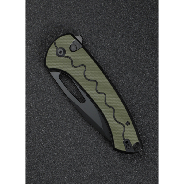 Ніж складаний туристичний Sencut Squiggy, (9.9 см) 9Cr18MoV / G10 чорно-зелений - фото №11