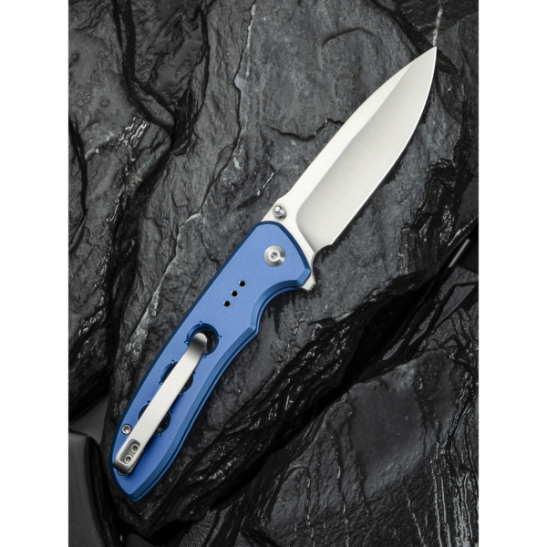 Ніж складаний туристичний Civivi Hyperpulse, (8.9 см) 14C28N / Aluminum синій - фото №11